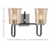 Sandia Two Light Bath Bar (6222-MBGP-5033)