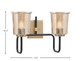 Sandia Two Light Bath Bar (6222-MBNAB-5033)