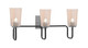 Toltec Lighting - 6223-MBGP-263 - Three Light Bath Bar - Sandia - Matte Black & Graphite