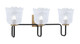 Toltec Lighting - 6223-MBNAB-4230 - Three Light Bath Bar - Sandia - Matte Black & New Age Brass