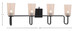 Sandia Four Light Bath Bar (6224-MB-263)