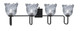 Toltec Lighting - 6224-MB-4232 - Four Light Bath Bar - Sandia - Matte Black