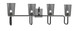 Toltec Lighting - 6224-MBGP-262 - Four Light Bath Bar - Sandia - Matte Black & Graphite