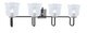 Toltec Lighting - 6224-MBGP-4230 - Four Light Bath Bar - Sandia - Matte Black & Graphite