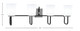 Sandia Four Light Bath Bar (6224-MBGP-5031)