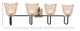 Sandia Four Light Bath Bar (6224-MBNAB-4233)