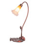 Amber/Purple Pond Lily One Light Accent Lamp (12460)