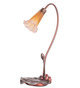 Amber/Purple Pond Lily One Light Accent Lamp (12460)