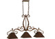Meyda Tiffany - 127344 - Three Light Island Pendant - Pedra - Antique Rust
