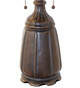 Ridged Seed Pod Two Light Table Base (13459)