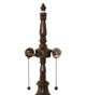 Ridged Seed Pod Two Light Table Base (13459)