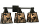 Meyda Tiffany - 136926 - Three Light Wall Sconce - Ducks In Flight - RustCustom