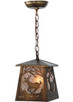 Meyda Tiffany - 142750 - One Light Mini Pendant - Deer at Dawn - Antique Copper