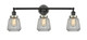 Innovations - 205BK-BPSN-HRSN-G142 - Three Light Bath Vanity - Franklin Restoration - Matte Black