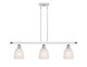 Innovations - 516-3I-WPC-G441-LED - LED Island Pendant - Ballston - White Polished Chrome