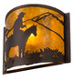 Cowboy One Light Wall Sconce (163105)