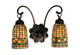 Meyda Tiffany - 18651 - Two Light Wall Sconce - Tiffany Acorn - Antique