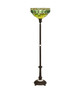Meyda Tiffany - 299737 - One Light Torchiere - Tiffany Turtleback - Oil Rubbed Bronze