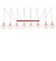Meyda Tiffany - 213578 - Eight Light Pendant - Troy - Red Ruby