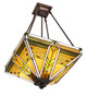 Abilene Four Light Semi-Flushmount