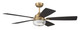 Craftmade - CHS52SB5-NWF - 52 Ceiling Fan - Chandler 52 Indoor Ceiling Fan no Wifi - Satin Brass