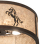 Black Stallion Four Light Flushmount (233537)