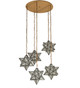 Meyda Tiffany - 234505 - Five Light Pendant - Moravian Star - Sahara Gold