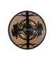 Rabbit on the Loose Three Light Flush Mount (243185)