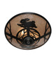 Rabbit on the Loose Three Light Flush Mount (243185)