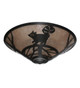 Raccoon on the Loose Three Light Flush Mount (243215)