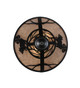 Raccoon on the Loose Three Light Flush Mount (243215)