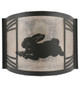 Rabbit on the Loose One Light Wall Sconce (243216)