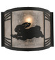 Rabbit on the Loose One Light Wall Sconce (243216)