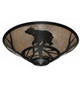 Happy Bear on the Loose Three Light Flush Mount (243441)