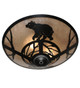 Happy Bear on the Loose Three Light Flush Mount (243441)