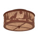 Wolf on the Loose Four Light Flushmount (243533)