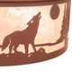 Wolf on the Loose Four Light Flushmount (243533)