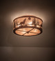 Wolf on the Loose Four Light Flushmount (243533)