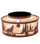 Wolf on the Loose Four Light Flushmount (243533)