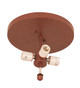 Wolf on the Loose Four Light Flushmount (243533)