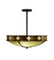 Byzantine Three Light Semi-Flushmount (245549)
