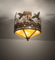Ducks in Flight Four Light Flushmount (246225)