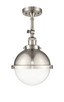 Innovations - 201F-SN-HFS-82-SN-LED - LED Semi-Flush Mount - Franklin Restoration - Brushed Satin Nickel