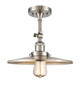 Innovations - 201F-SN-MFR-SN-12 - One Light Semi-Flush Mount - Franklin Restoration - Brushed Satin Nickel