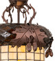 Oak Leaf & Acorn Three Light Pendant (259436)