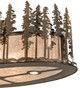 Tall Pines Eight Light Flushmount (260023)