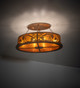 Whispering Pines Six Light Semi-Flushmount