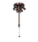 Tiffany Wisteria Three Light Fan Light Fixture (263354)