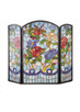 Meyda Tiffany - 27234 - Fireplace Screen - Dragonfly Flower - Craftsman Brown