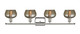 Ballston Four Light Bath Vanity (516-4W-PN-G96)
